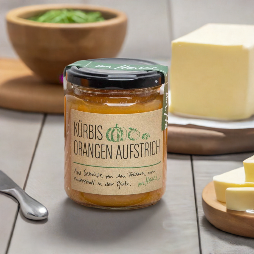 Kürbis Aufstrich: Orange, Ingwer, Vegan, Natur | von Heike