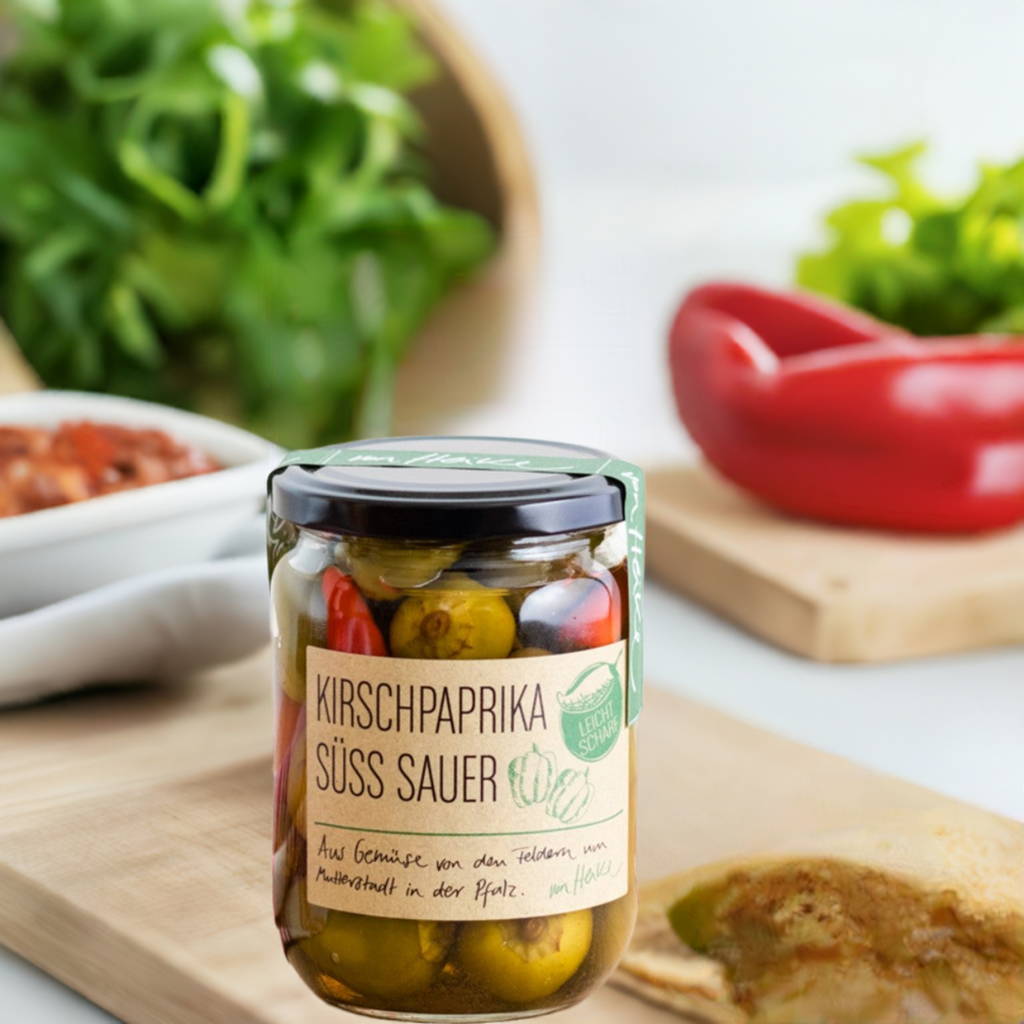 Kirschpaprika aus der Pfalz: Brotzeit, Grillen, süß-sauer | von Heike