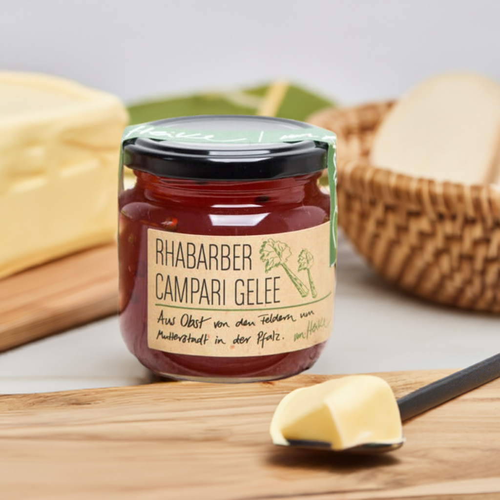 Rhabarber Campari Gelee aus der Pfalz: Herb-süßer Genuss | von Heike