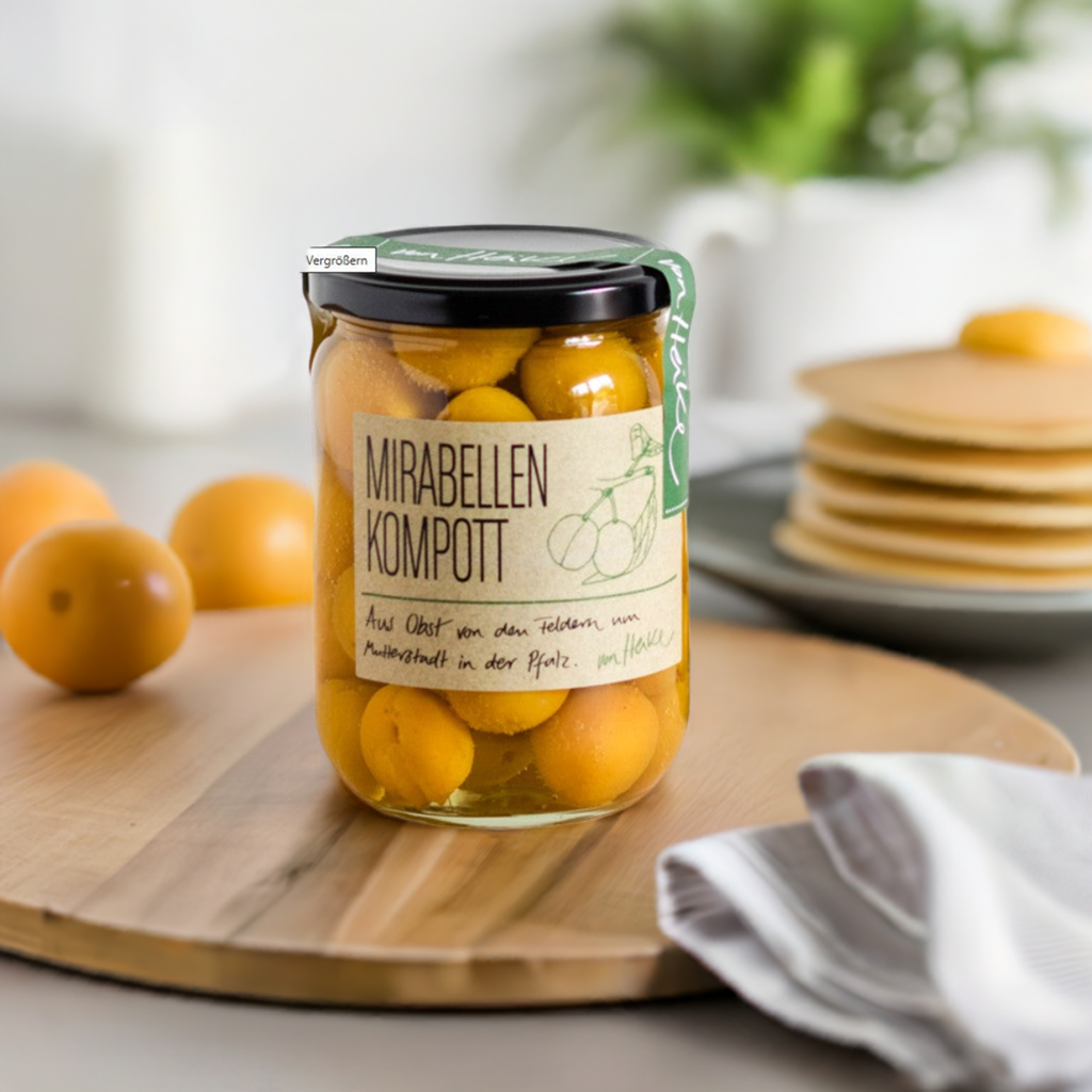 Mirabellen Kompott aus der Pfalz: 60% Mirabellen, fruchtig-süß | von Heike