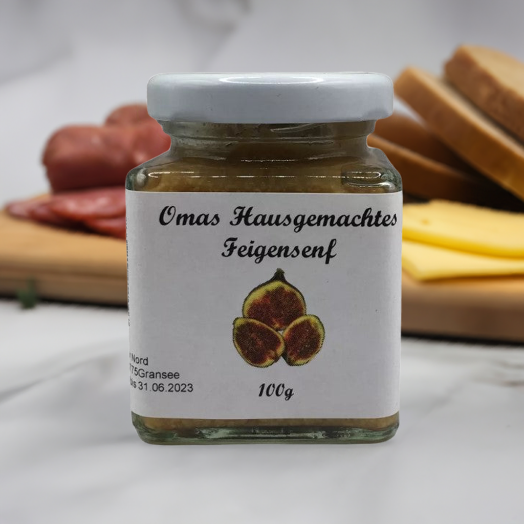 Handgemachter Feigensenf: Mit ganzen Senfkörnern | Omas Hausgemachtes