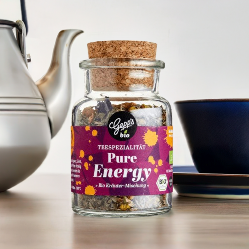 Energie-Tee: Bio-Kräuter, Ingwer & Zimt Mix | Gepp's