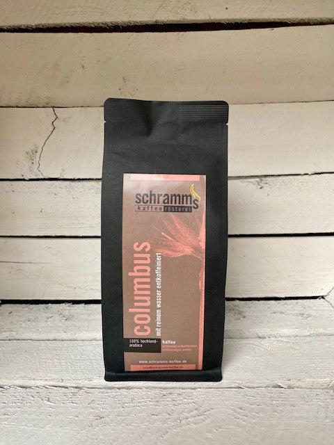 Schramms Kaffee Columbus Entkoffeiniert 500g Bohnen