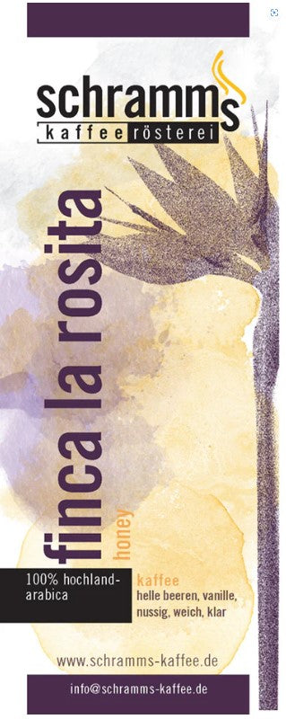 Schramms Finca La Rosita: Honduranischer Spezialitätenkaffee 250 g Bohnen