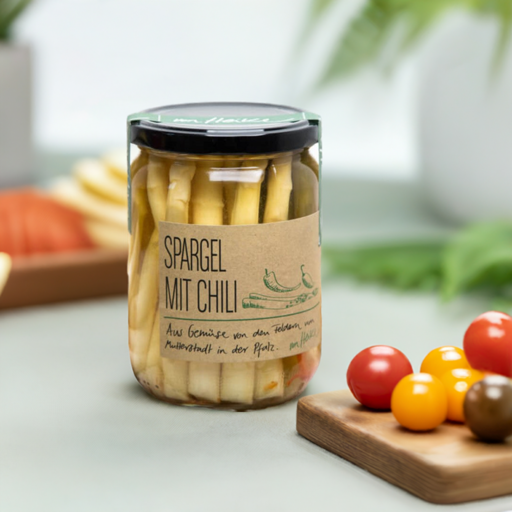Pfälzer Spargel mit Chili: Regionale Frische, purer Genuss | von Heike