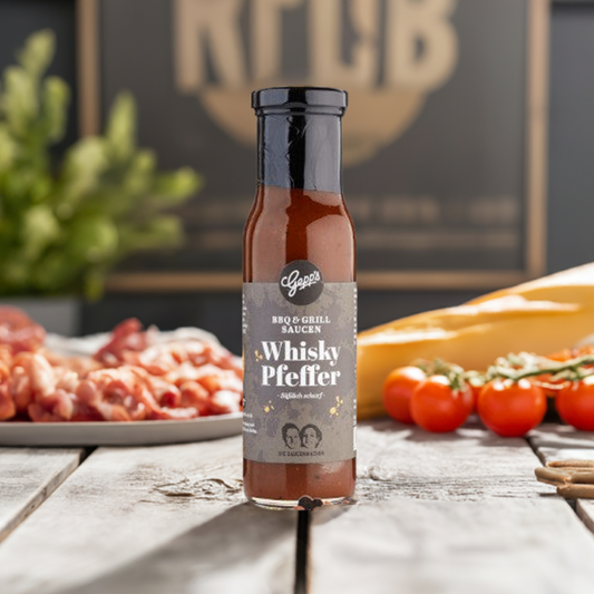 Whisky-BBQ-Sauce: Rauchig, pfeffrig, perfekt für Grill & mehr | Gepp's