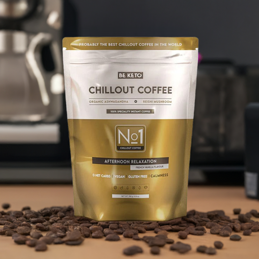 Chillout Kaffee: Stressfrei & Entspannt. Reishi & Ashwagandha | Simply Keto