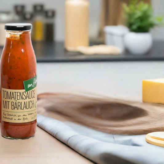 Tomatensauce mit Bärlauch: Eigenanbau, Vegan | von Heike
