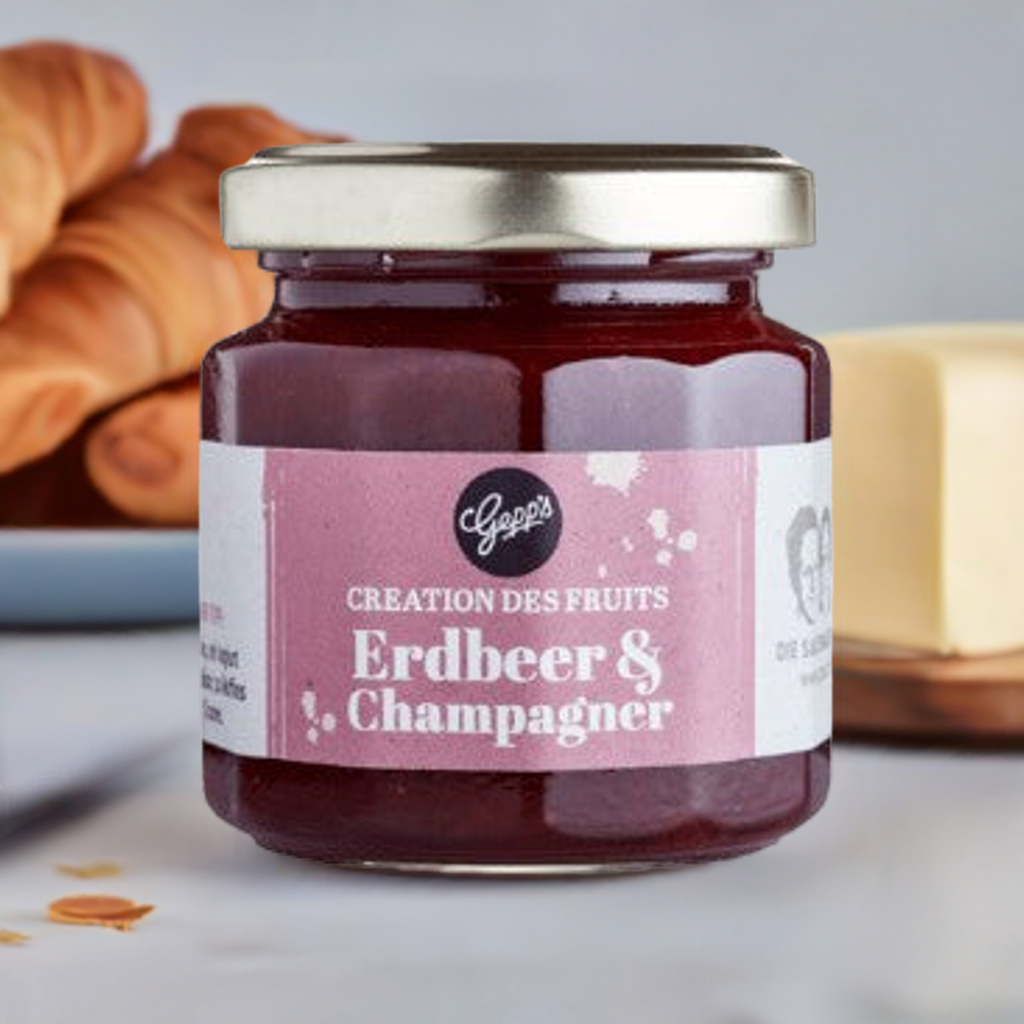 Erdbeer-Champagner-Aufstrich: Mara de Bois & echter Champagner | Gepp's