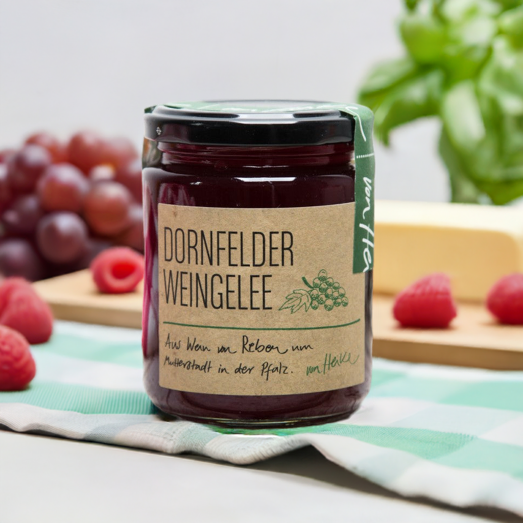 Dornfelder Weingelee: Rotwein, edler Genuss | von Heike