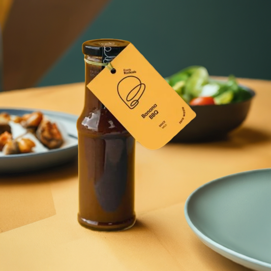 Bananen-BBQ-Sauce: Einzigartig & lecker | Roots Radicals