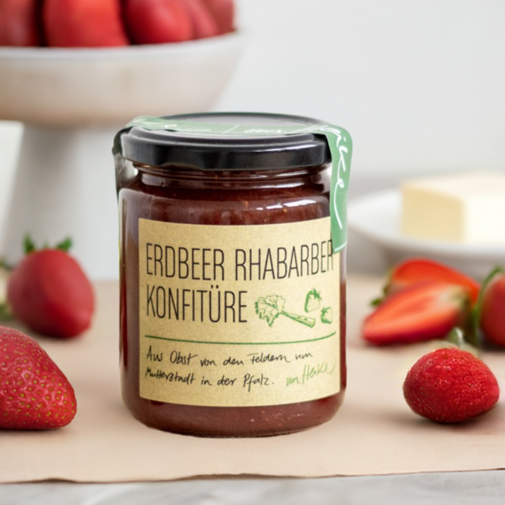 Pfälzer Erdbeer Rhabarber: Konfitüre, Früchte aus Eigenanbau | von Heike
