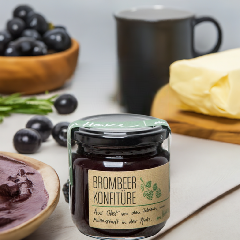Brombeerkonfitüre: Vegan, ohne Zusätze, Natur | von Heike